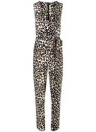 Dorothy Perkins Multi Coloured Leopard Print Wrap Jumpsuit