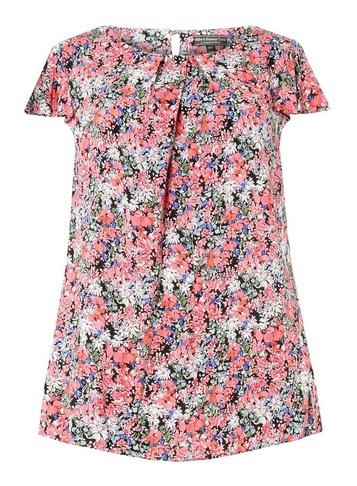 Dorothy Perkins *billie & Blossum Curve Pink Floral Print Top