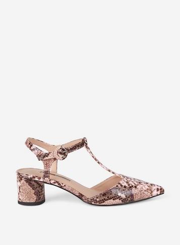 Dorothy Perkins Pink Snake Print 'ellis' Court Shoes