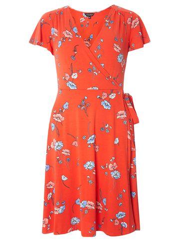 Dorothy Perkins Floral Print Wrap Dress