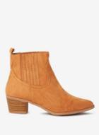Dorothy Perkins Wide Fit Tan Macqueen Western Boots