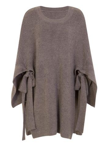 Dorothy Perkins *girls On Film Grey Tie Side Jumper