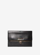 Dorothy Perkins Black Zip Clutch Bag