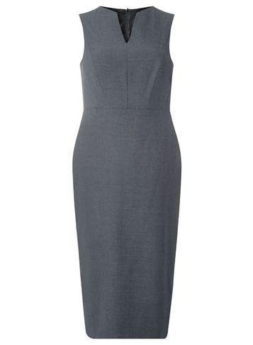 Dorothy Perkins Navy Notch Neck Pencil Dress