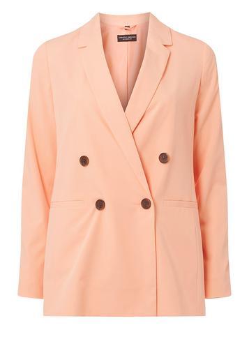 Dorothy Perkins Apricot Double Breasted Blazer