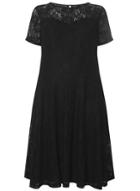 Dorothy Perkins Dp Curve Black Adele Lace Fit And Flare Dress