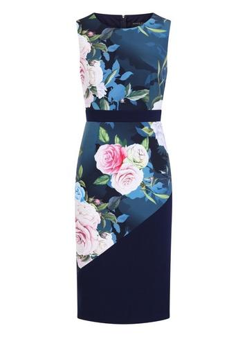 *paper Dolls Navy Colourblock Bodycon Dress