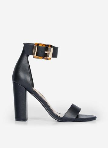 Dorothy Perkins Black Bindy Heeled Sandals