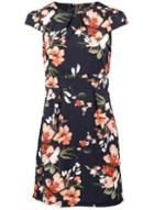 Dorothy Perkins *izabel London Multi Colour Floral Print Tea Dress