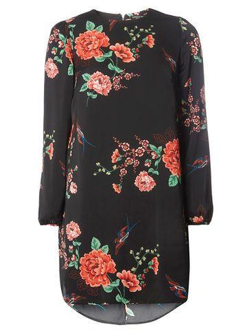 Dorothy Perkins Satin Oriental Hi-low Dress