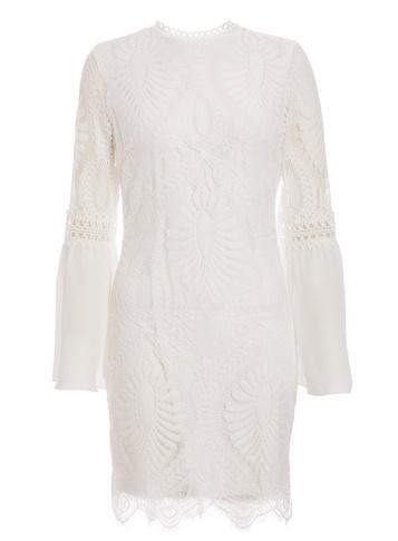 Dorothy Perkins *quiz White Sam Faiers Crochet Shift Dress