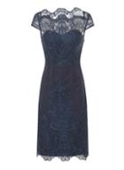 *chi Chi London Navy Embroidered Bodycon Dress