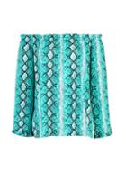 Dorothy Perkins Jade Snake Print Long Sleeve Bardot Top