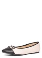 Dorothy Perkins Nude And Black Wide Fit 'polly' Pumps