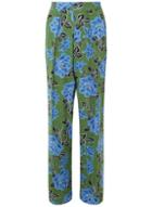 Dorothy Perkins Green Floral Print Palazzo Trousers