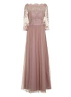 Dorothy Perkins *chi Chi London Mink Embroidered Maxi Dress