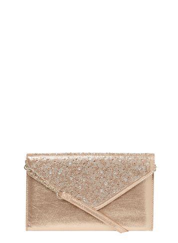 Dorothy Perkins *showcase Gold Gem Envelope Clutch Bag