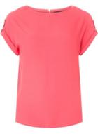 Dorothy Perkins Pink Button Sleeve Blouse