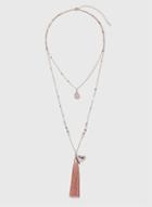 Dorothy Perkins Flower Tassel Necklace