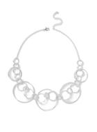 Dorothy Perkins Silver Look Multi Rings Collar Necklace