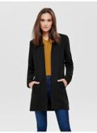 Dorothy Perkins *black Longline Textured Jacket