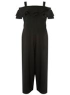 Dorothy Perkins *dp Curve Black Crepe Bardot Jumpsuit