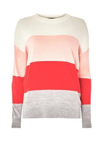 Dorothy Perkins Multi Colour Soft Block Striped Jumper