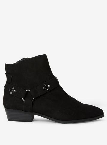 Dorothy Perkins Black Maryann Prairie Boots