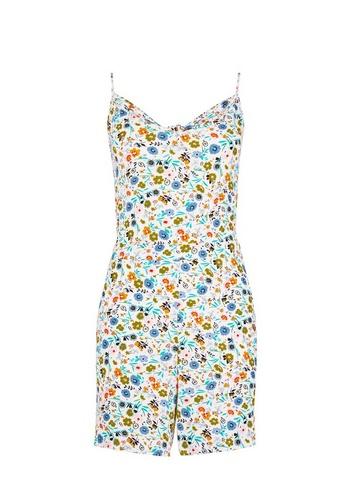 *only Multi Colour Floral Print Camisole Playsuit