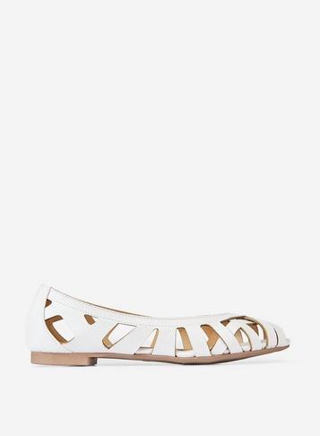 Dorothy Perkins Wide Fit White Perla Pumps