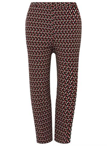 Dorothy Perkins *dp Curve Black Geometric Print Print Ankle Grazer Trousers
