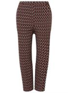 Dorothy Perkins *dp Curve Black Geometric Print Print Ankle Grazer Trousers