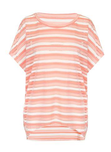 Dorothy Perkins *quiz Coral Stripe Batwing Top
