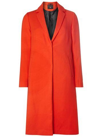 Dorothy Perkins Red Twill Boyfriend Coat