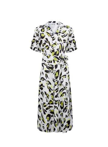 *lily & Franc Multi Colour Leopard Print Shirt Dress