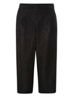 Dorothy Perkins Black Lace Wide Leg Cropped Trousers