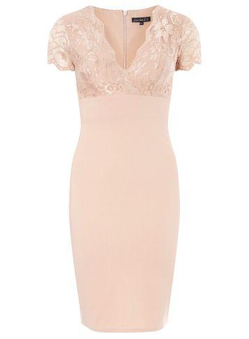 Dorothy Perkins *scarlett B Nude Chloe Bodycon Dress