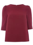 Dorothy Perkins Purple Puff Sleeve Top