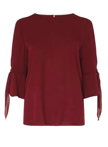 Dorothy Perkins *tall Port Tie Sleeve Top