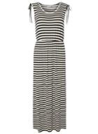 Dorothy Perkins Petite Mono Stripe Maxi Dress