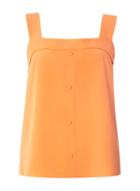 Dorothy Perkins Orange Foldover Button Camisole Top
