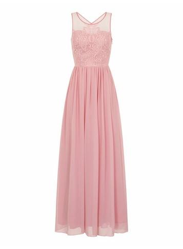 *chi Chi London Mink Embroidered Maxi Dress