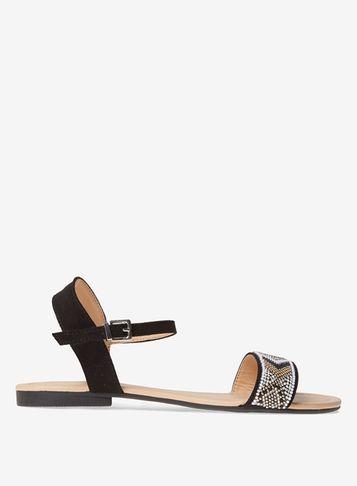 Dorothy Perkins Black 'fliss' Beaded Sandals