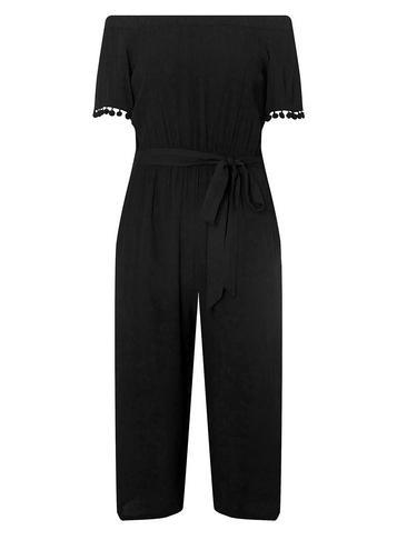 Dorothy Perkins Black Tie Bardot Jumpsuit