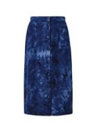 Dorothy Perkins Blue Tie Dye Midi Skirt