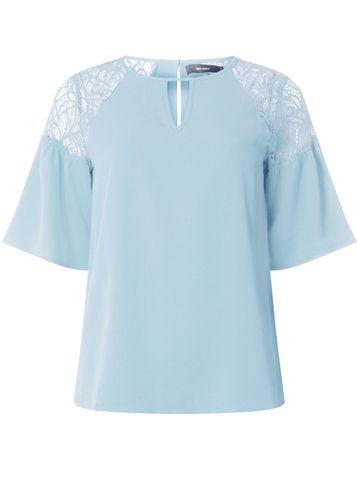 Dorothy Perkins *vero Moda Allure Lace Shoulder Blouse