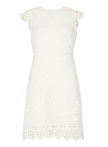 Dorothy Perkins *izabel London White Lace Shift Dress
