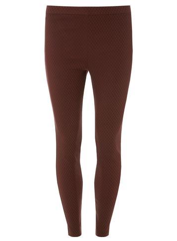 Dorothy Perkins Brown Geometric Jacquard Bengaline Trousers