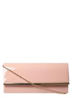 Dorothy Perkins Blush Patent Structured Clutch