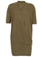 Dorothy Perkins *izabel London Khaki Crossover Wrap Top
